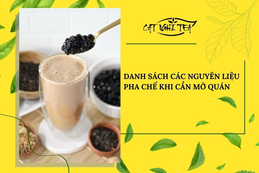 Nguyên liệu pha chế